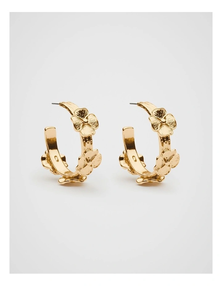 Bloom Hoop in Gold image 1