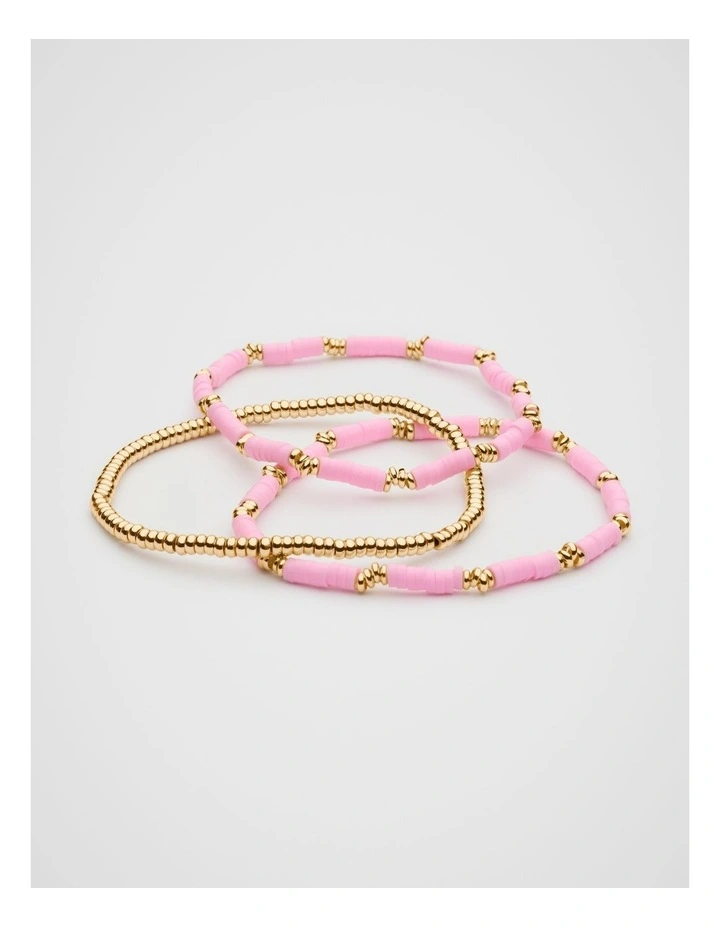 Stretch Bead Bracelet in Multi image 1