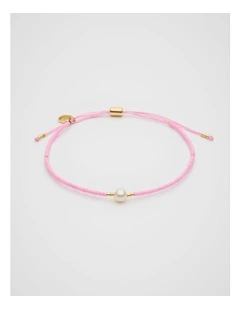 Pearly Cord Bracelet in Fairy Floss