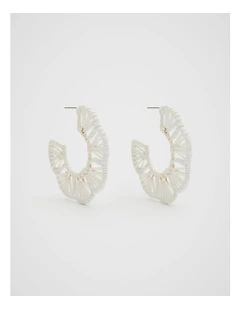 Bloom Earring in White