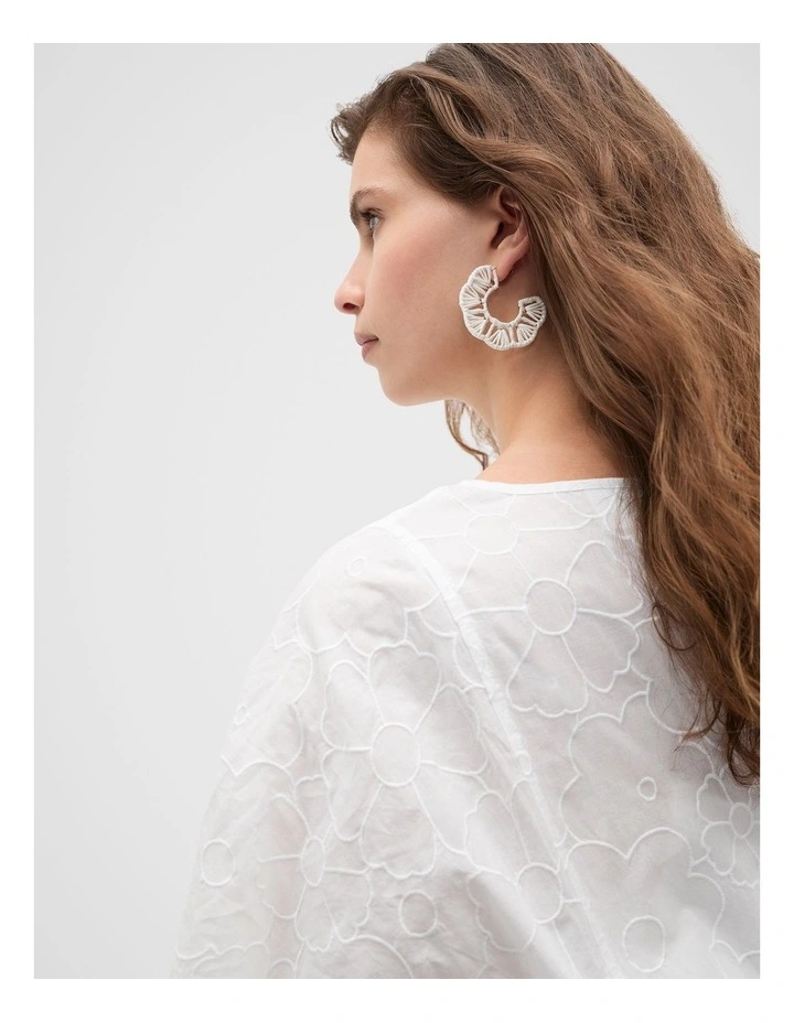 Bloom Earring in White image 2