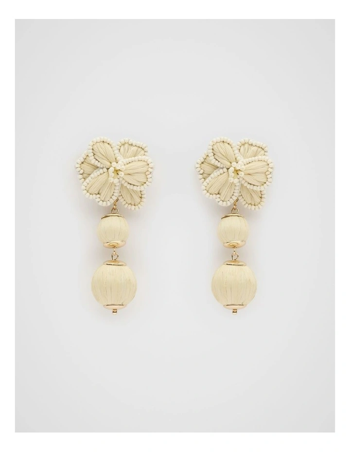 Bloom Orb Earring in Natural image 1