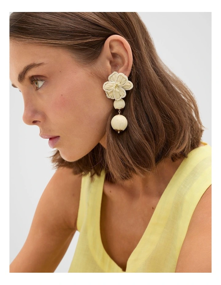 Bloom Orb Earring in Natural image 2