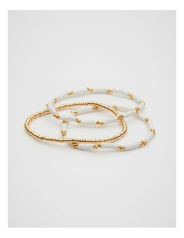 Stretch Bead Bracelet in Multi image 1