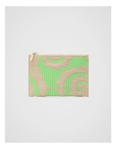 Knit Zip Purse in Retro Swirl