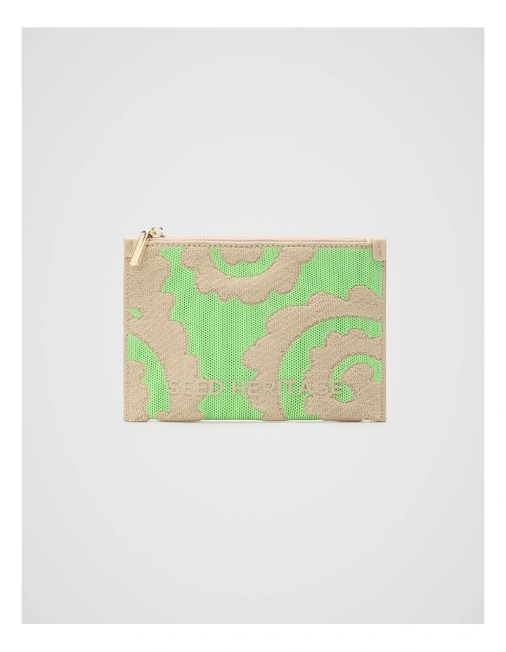 Knit Zip Purse in Retro Swirl image 1