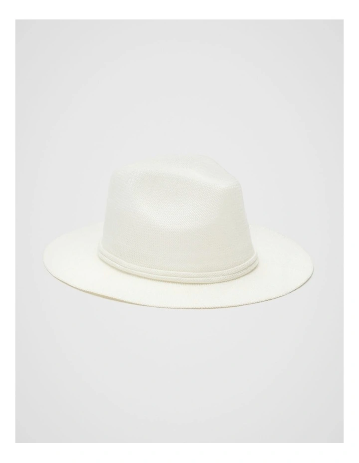 Knit Fedora in Cream image 1