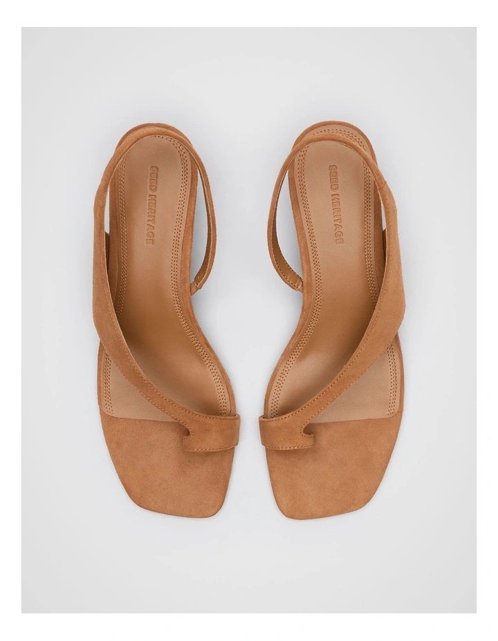 Tamara Slingback Heel in Toffee Suede image 4