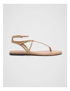 Jamie T Bar Sandal in Caramel