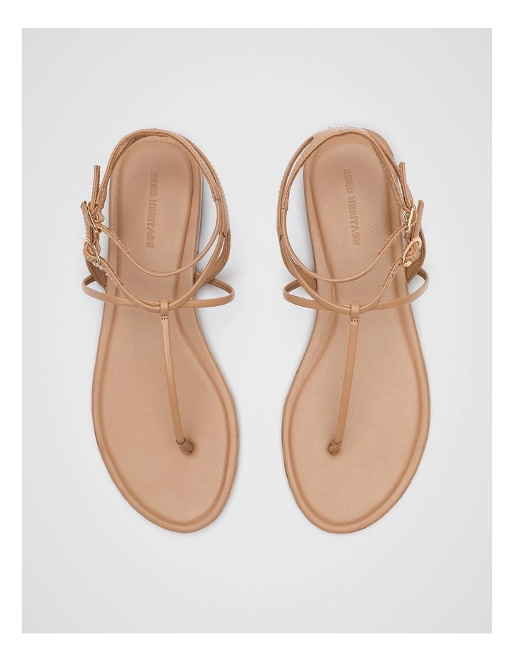 Jamie T Bar Sandal in Caramel image 4
