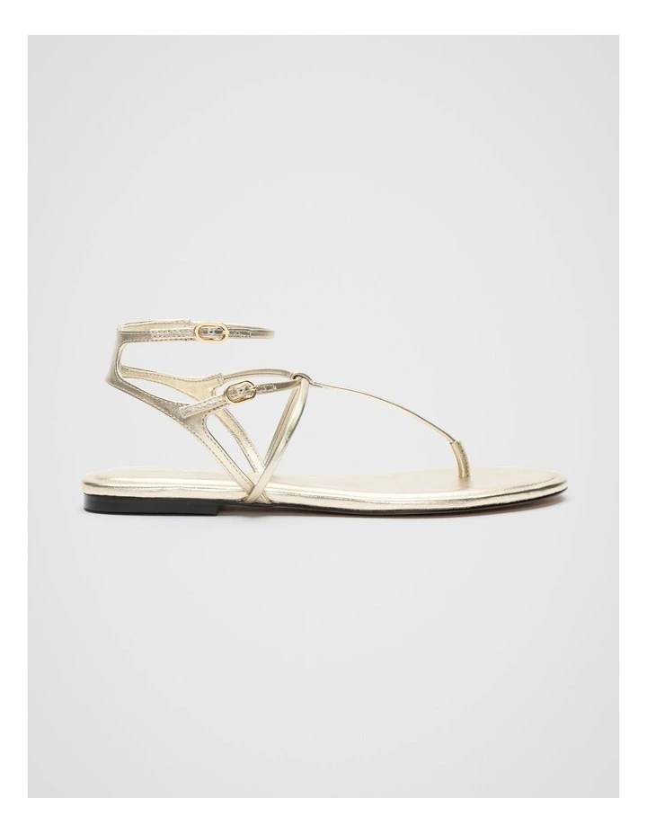 Jamie T Bar Sandal in Gold image 1