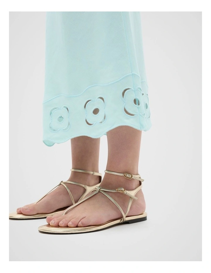 Jamie T Bar Sandal in Gold image 2