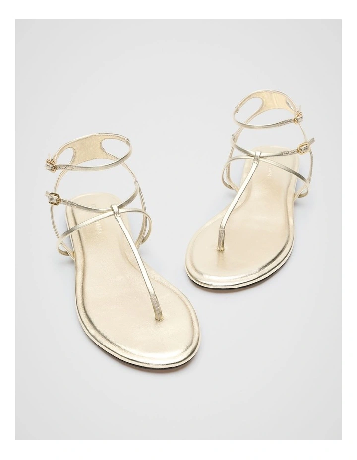 Jamie T Bar Sandal in Gold image 3
