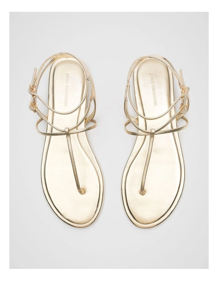 Jamie T Bar Sandal in Gold image 4