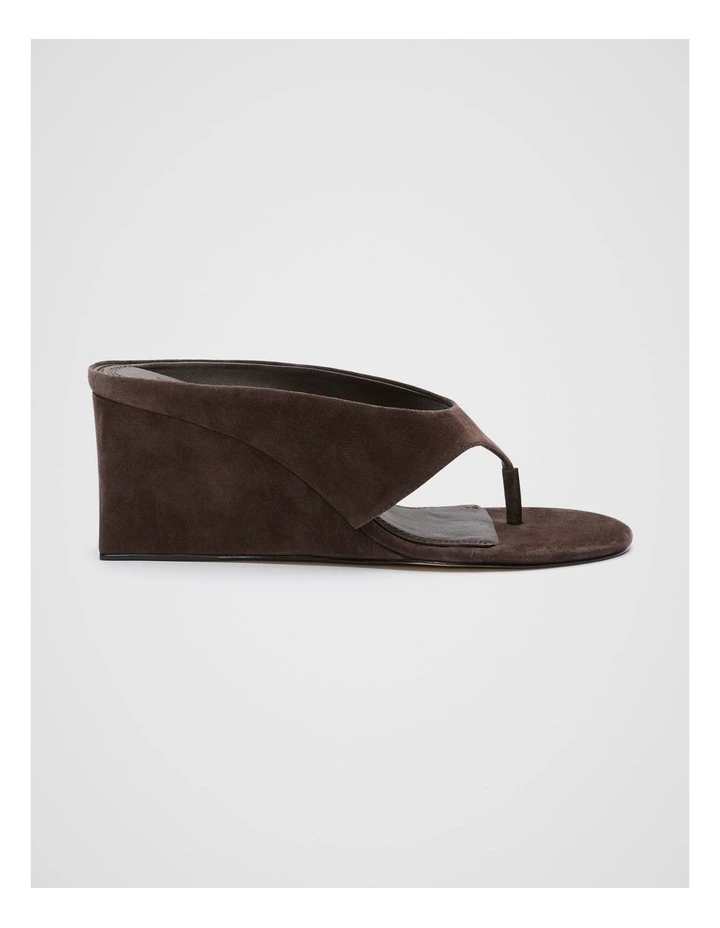 Tove Wedge Heel in Chocolate image 1