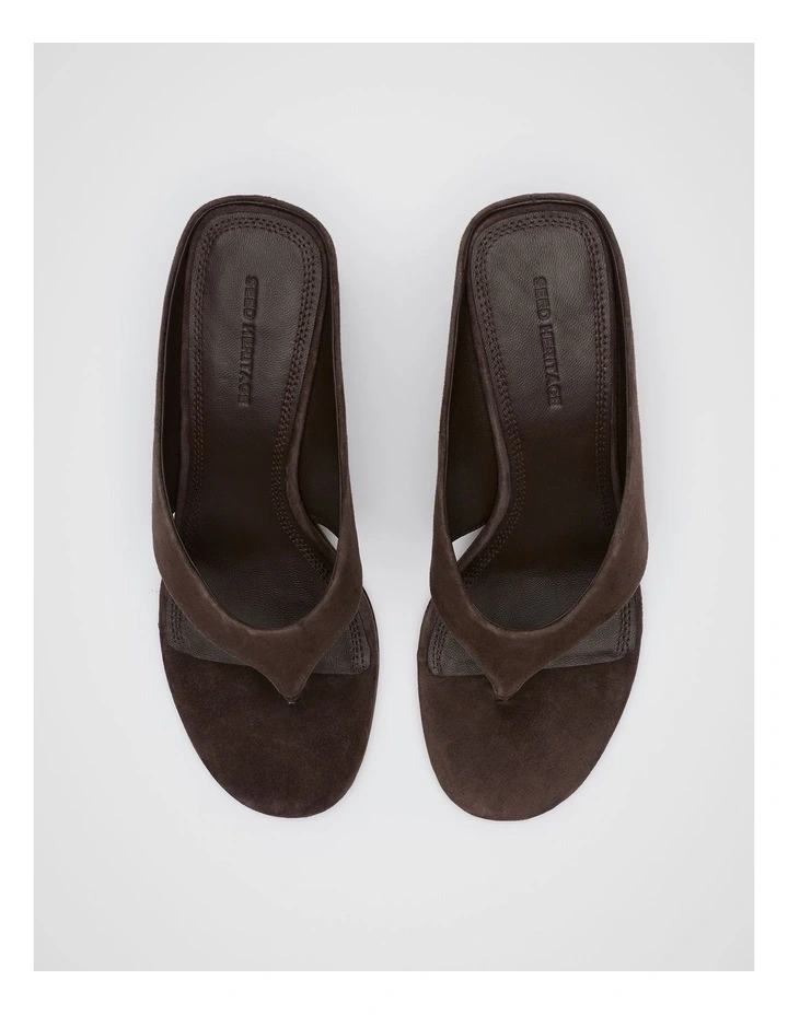 Tove Wedge Heel in Chocolate image 4