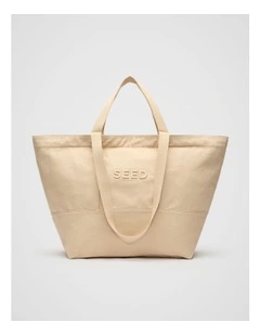 Seed Overnight Tote in Ecru