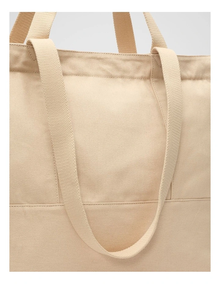 Seed Overnight Tote in Ecru image 3