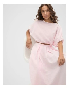 Crushed Bubble Top in Pink