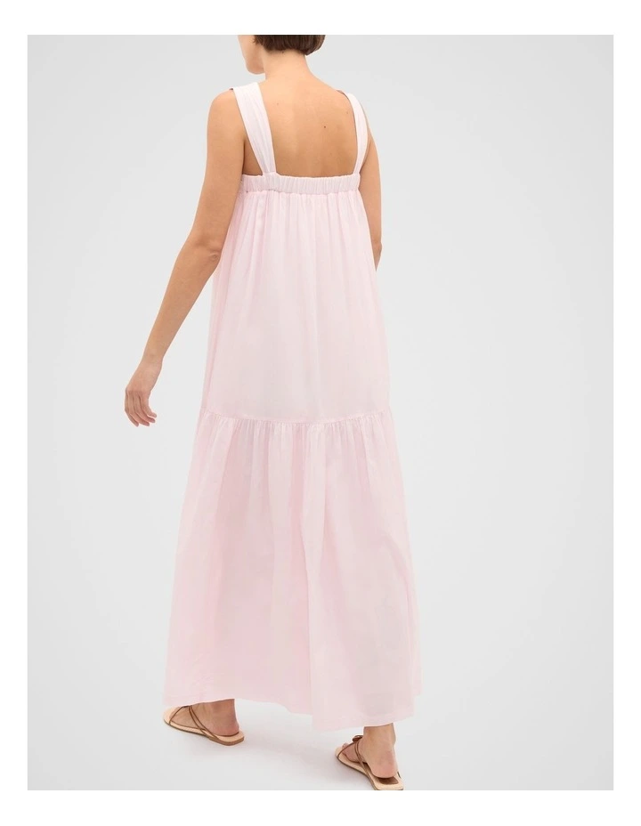 Voile Tiered Maxi Dress in Primrose image 2