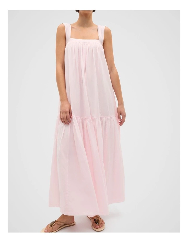 Voile Tiered Maxi Dress in Primrose image 3