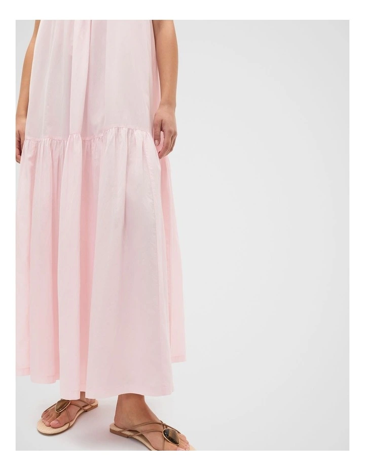Voile Tiered Maxi Dress in Primrose image 4