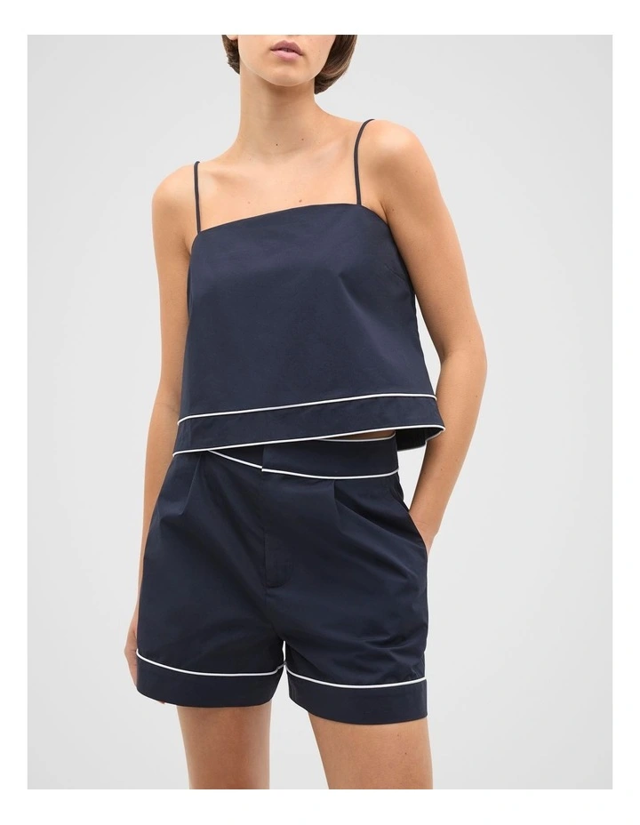 Cotton Tipping Short in Twilight Blue image 1