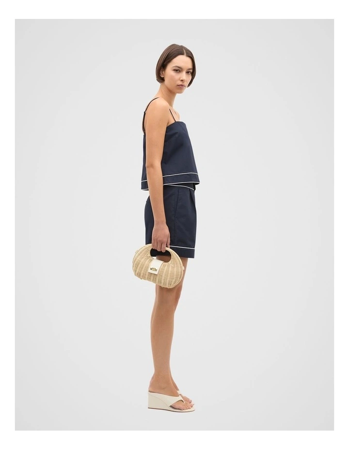 Cotton Tipping Short in Twilight Blue image 3