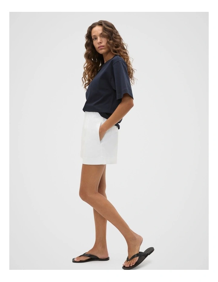 Oversized Longline Tee in Twilight Blue image 4