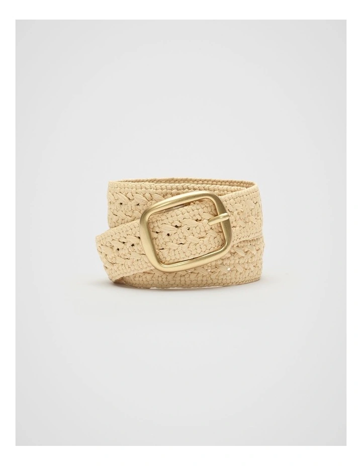 Zola Braided Belt in Natural image 1