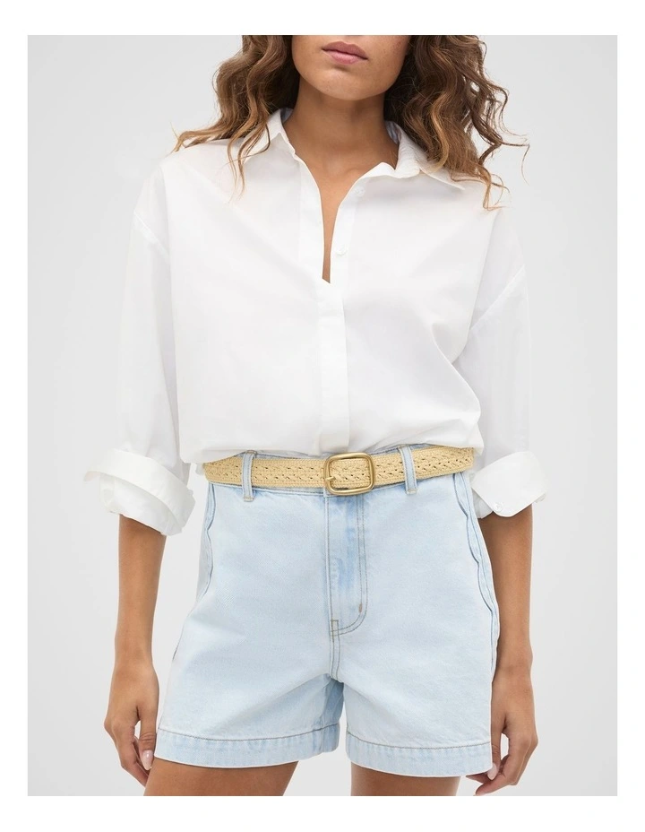 Zola Braided Belt in Natural image 2