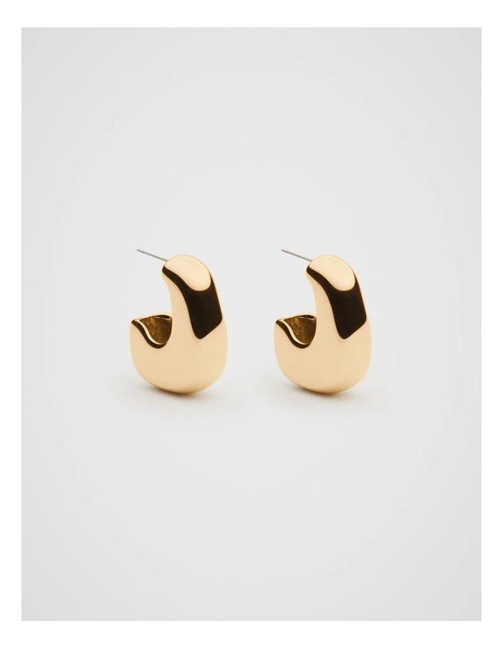 Sculptural Earring in Gold image 1