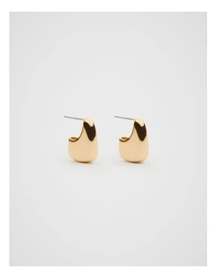 Sculptural Mini Earring in Gold
