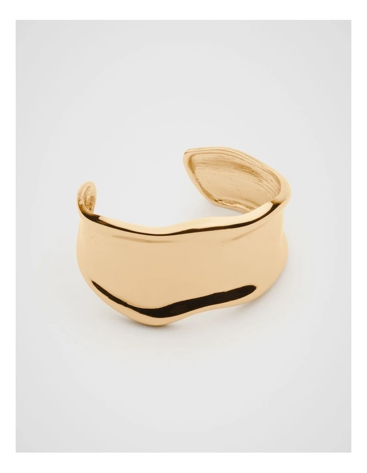 Sculptural Organic Cuff in Gold image 1