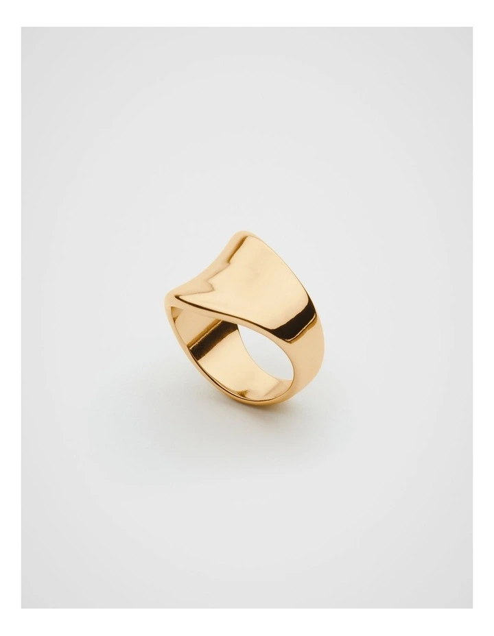 Sculptural Organic Ring in Gold image 1