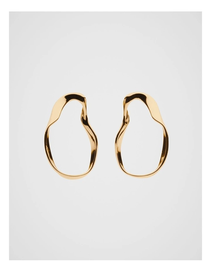 Molten Statement Earring in Gold image 1
