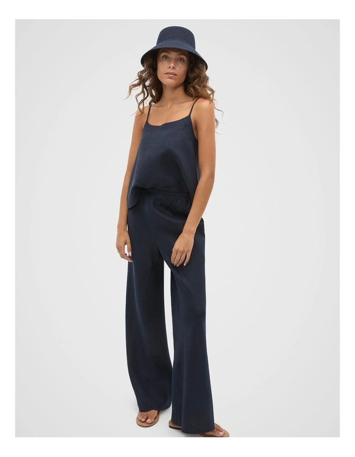 Knitted Bucket Hat in Twilight Blue image 2