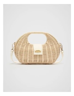 Twist Lock Bag in Cream