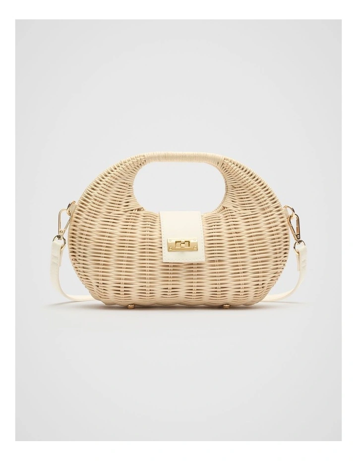 Twist Lock Bag in Cream image 1