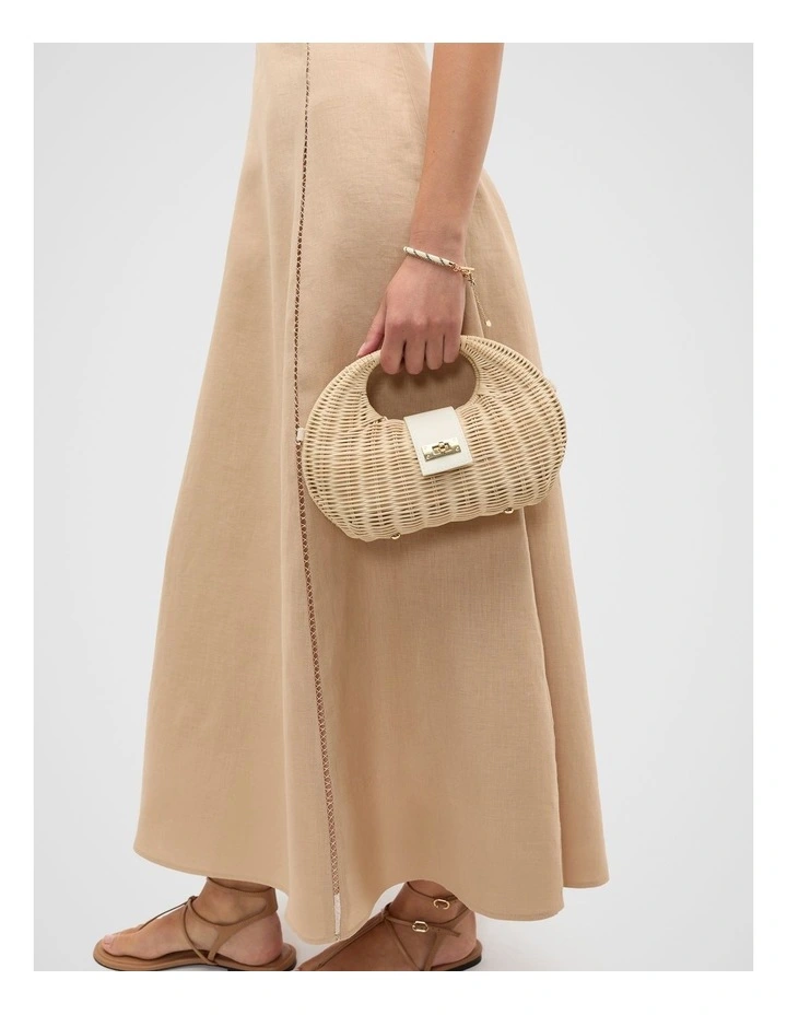 Twist Lock Bag in Cream image 2