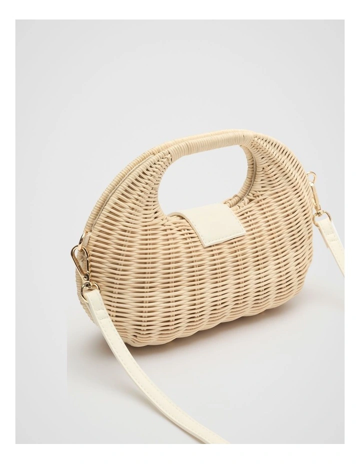 Twist Lock Bag in Cream image 3