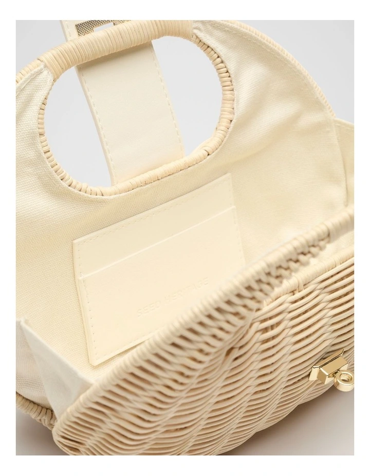 Twist Lock Bag in Cream image 4