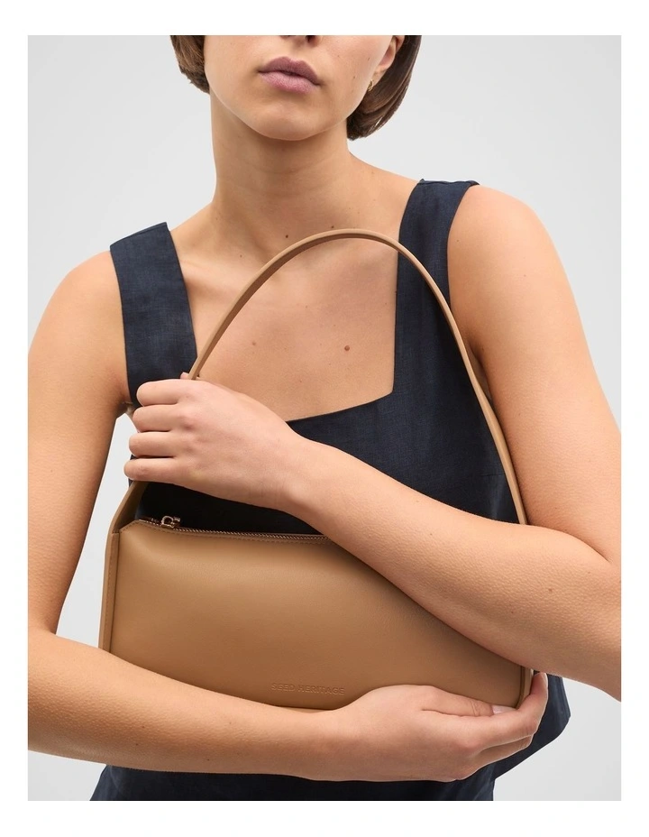 Baguette Shoulder Bag in Caramel image 2