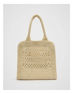 Woven Tote Bag in Natural