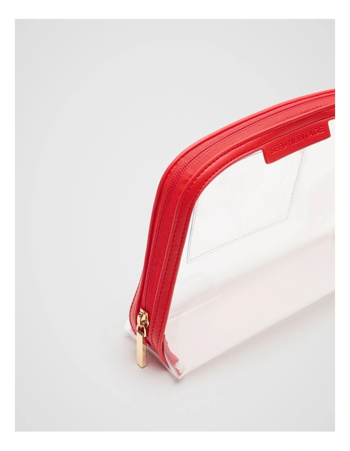 Travel Pouch in Electric Crimson image 2