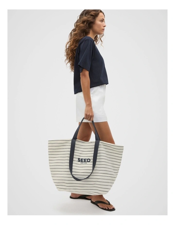 Seed Overnight Tote Bag in Twilight Blue image 2