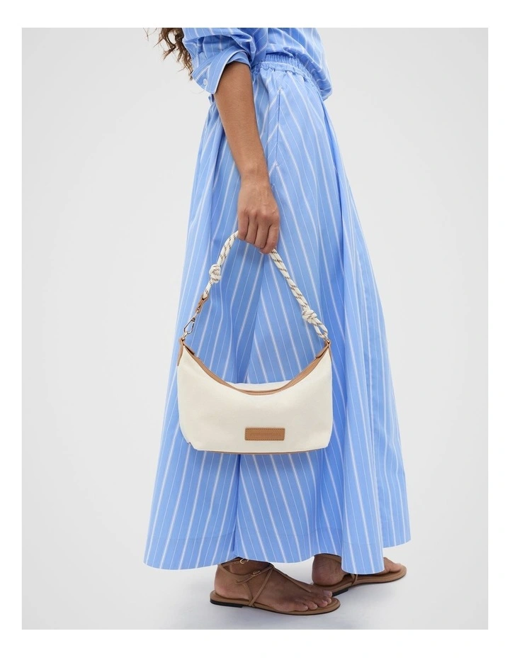 Rope Detail Shoulder Bag in Cream image 2