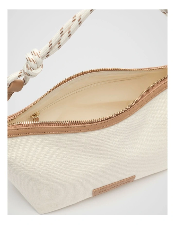 Rope Detail Shoulder Bag in Cream image 4