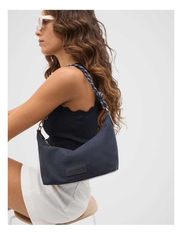 Rope Detail Shoulder Bag in Twilight Blue image 2