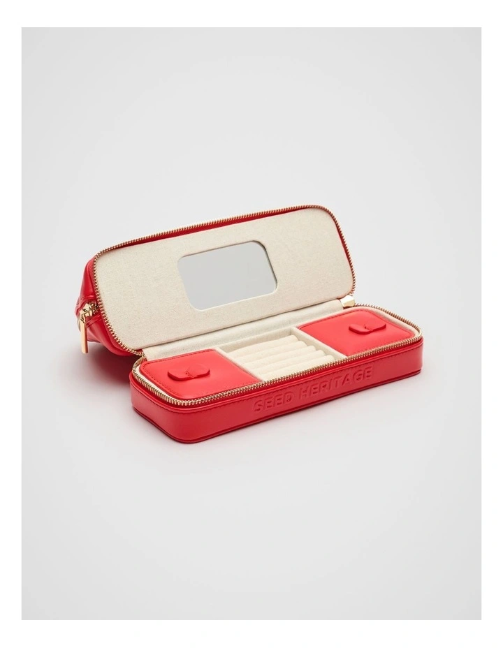 Vanity Travel Bag in Red image 2